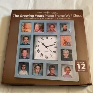 NORTH POINT, PHOTO FRAME WALL CLOCK